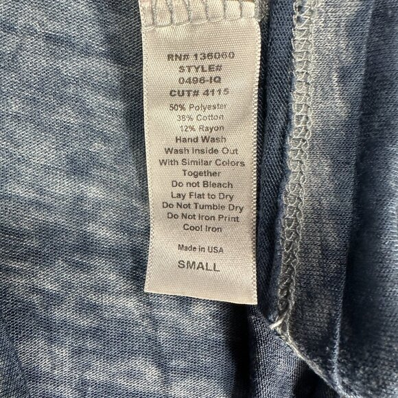 Project Social T Tee Shirt Womens Small Blue Burnout I Love You More Than Friday - Picture 6 of 9